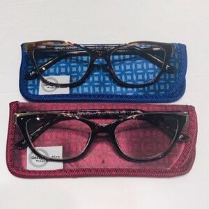 Design Optics Foster Grant Women 2 Pack Readers +1.25 Reading Glasses 51-17-140